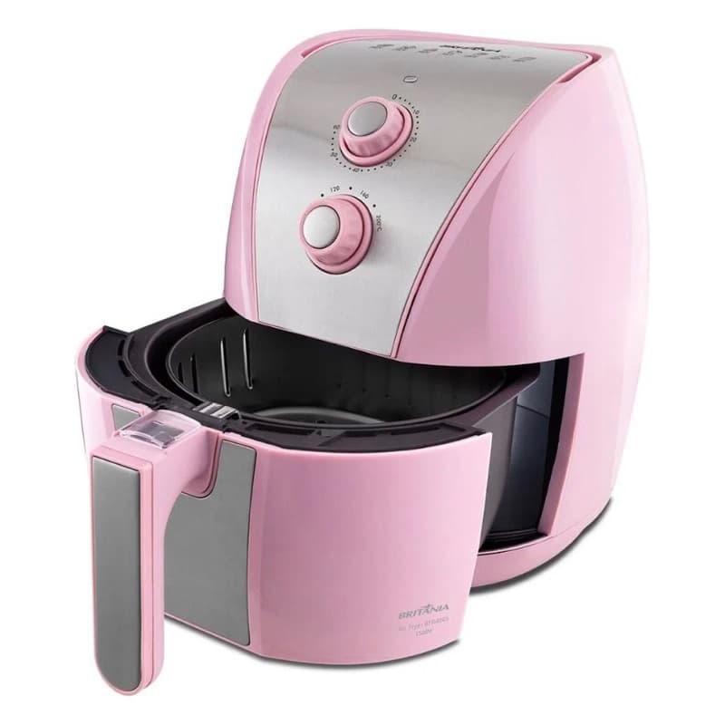Fritadeira Air Fryer Britânia BFR40RS Antiaderente 5L 1500W Rosa 220v