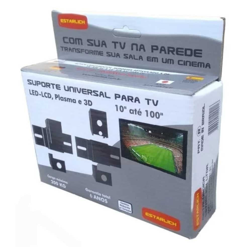 Suporte fixo universal para TV LED, LCD e Smart 10 a 100 polegadas da Estarllich