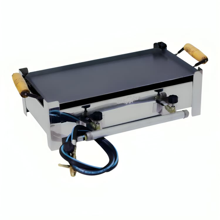 Fogareiro Fogão Feito em INOX a Gás Completo Duas Boca Com Chapa Chapeira Industrial