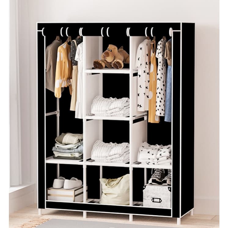 Guarda Roupa Dobrável Organizador De Roupas Portátil Multiuso Armário Organizador de Roupas Multiuso