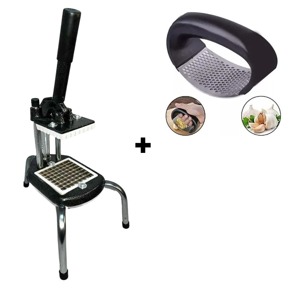 Picador de Batata Palito Legumes Industrial Reforçado / Amassador de alho