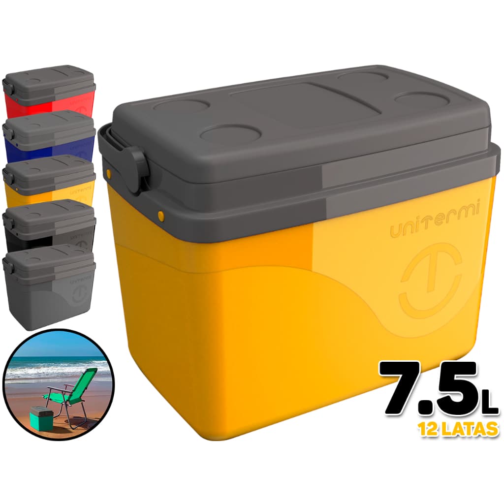 Caixa Térmica Cooler Bolsa 7,5 Litros Floripa Para Praia Camping Viagem Com Alça 12 Latas Unitermi