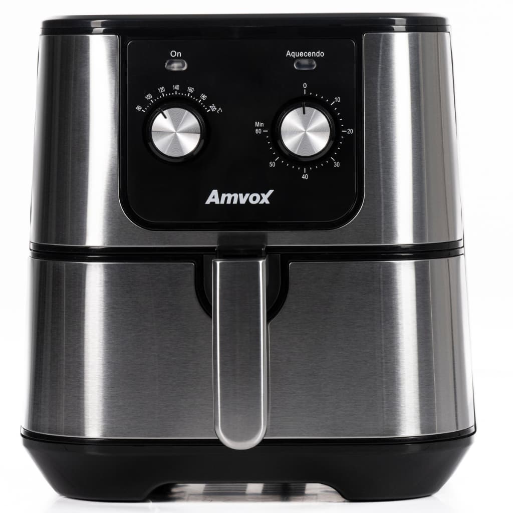 Fritadeira sem óleo Air Fryer Amvox ARF 1255 M INOX 1700W aço inoxidável