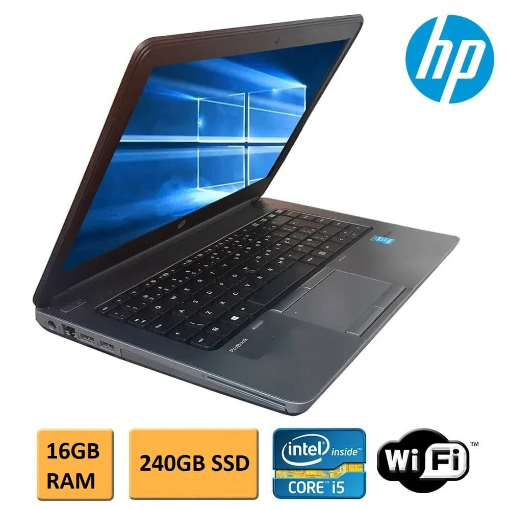 NOTEBOOK HP PROBOOK INTEL CORE I5 16GB RAM 120GB SSD WINDOWS 10