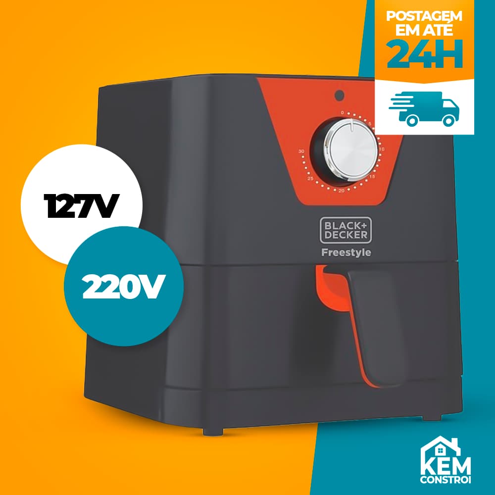 Fritadeira elétrica Black+Decker Freestyle 1,5 litros 127V 220V