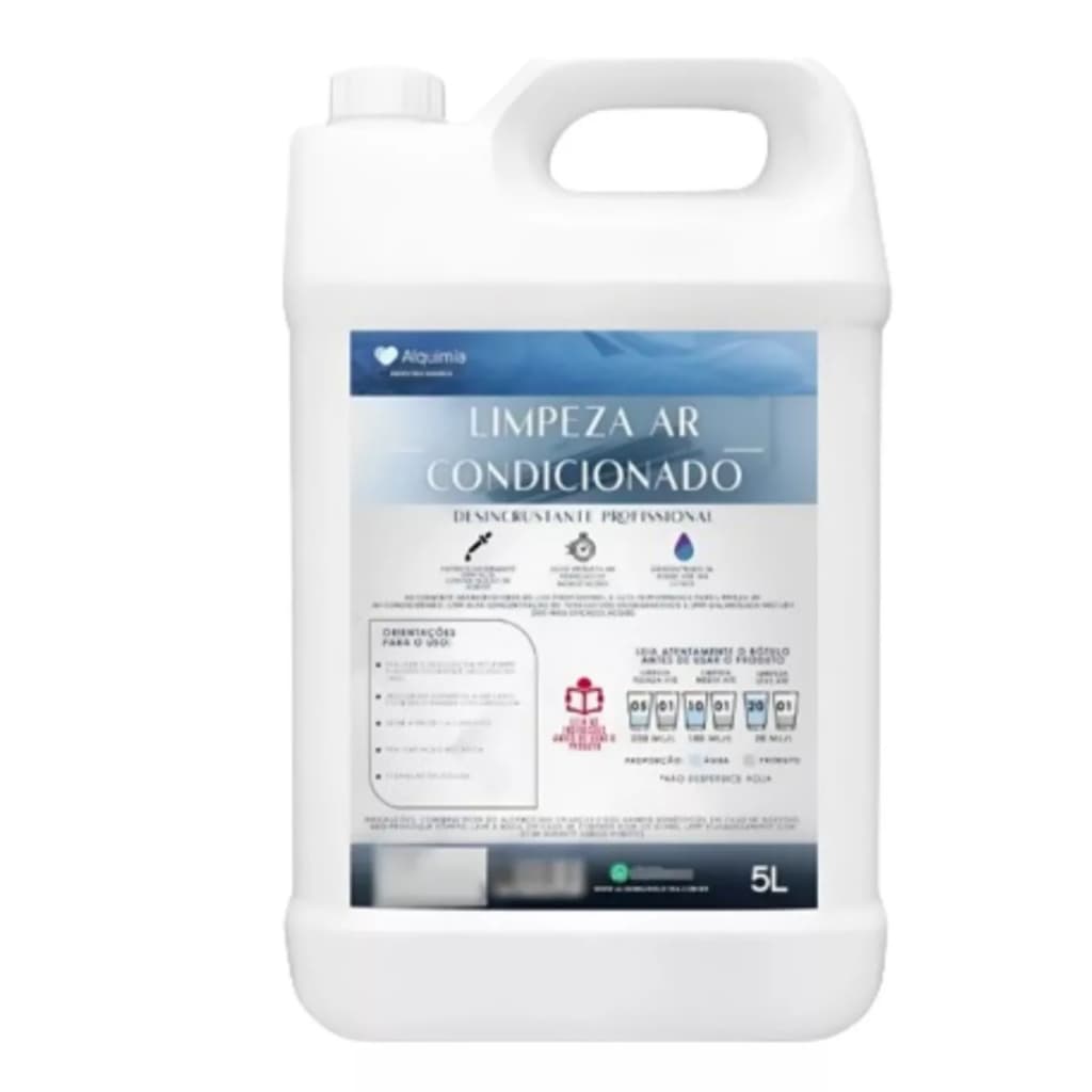 Produto Limpeza Ar Condicionado Peças, Serpentina, Tubulação 5 LITROS
