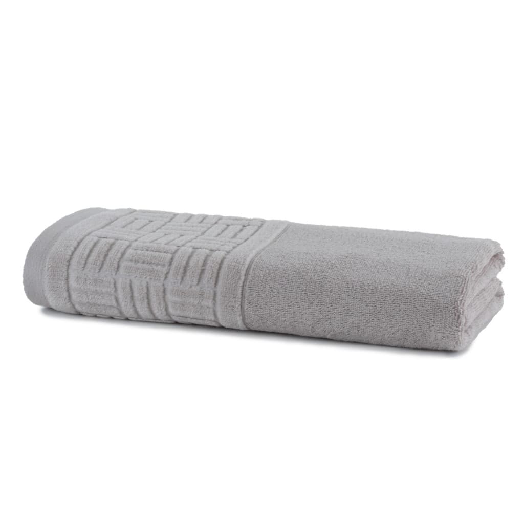 TOALHA JACQUARD BANHO SANTISTA FIO PENTEADO 500 100% ALGODAO GEO 9183 CINZA