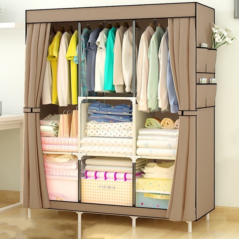 Guarda Roupa Dobrável Organizador De Roupas Roupeiro Guarda Organizador Compacto Desmontavel