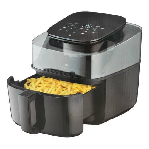 Fritadeira Digital Air Fryer Gigante 5L Transparente
