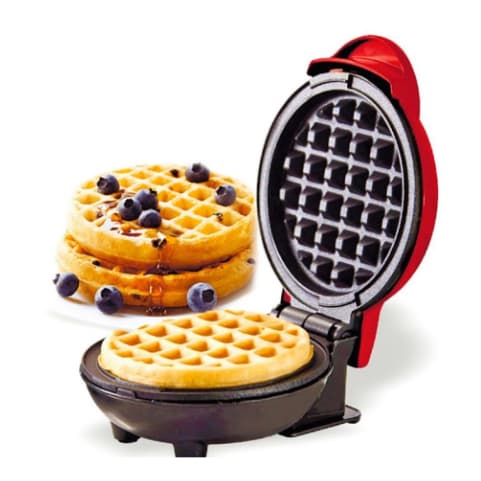 Mini Máquina de Waffles Elétrica Casa Cozinha Fazer Waffle Panquecas Automático 220 v