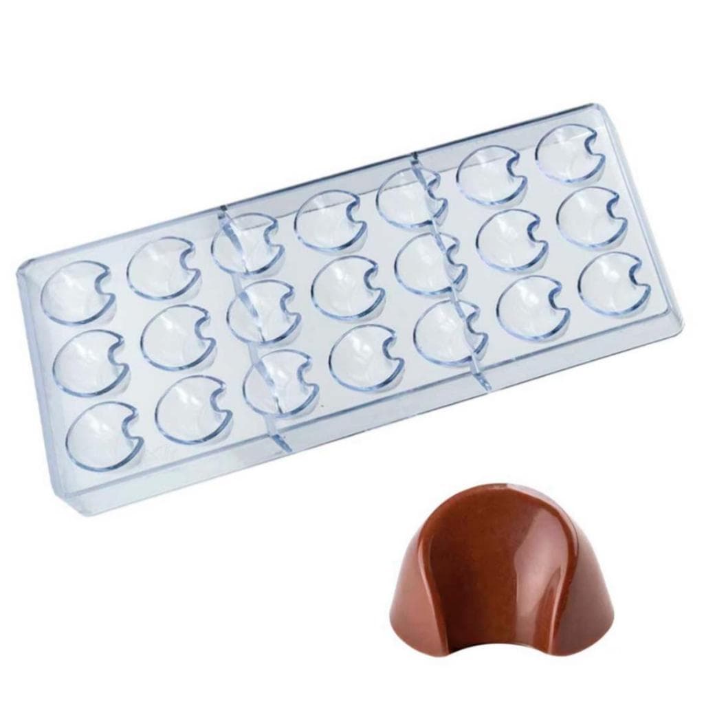 Forma De Chocolate Policarbonato / Acrílico Molde Lua 21 Cavidades