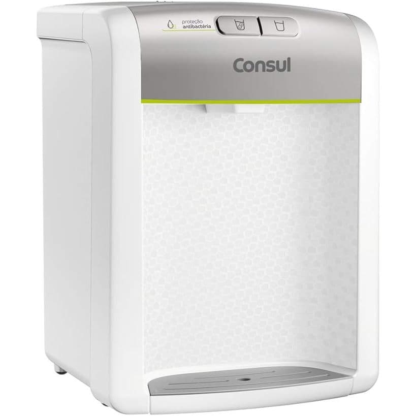 Purificador de água Consul Prata refrigerado, com proteção antibactérias - CPB34AS Bivolt
