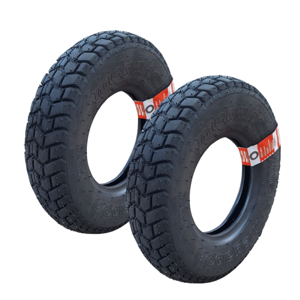 Kit 2 Pneus Carretinha Rural 4x8 Para Carga Megabor 400x8