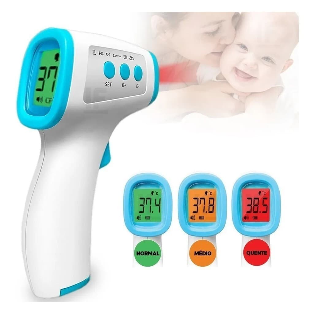 Termômetro Infravermelho Para Bebê Adulto Termômetro Medidor De Temperatura Infravermelho Termômetro com Digital Display Lcd