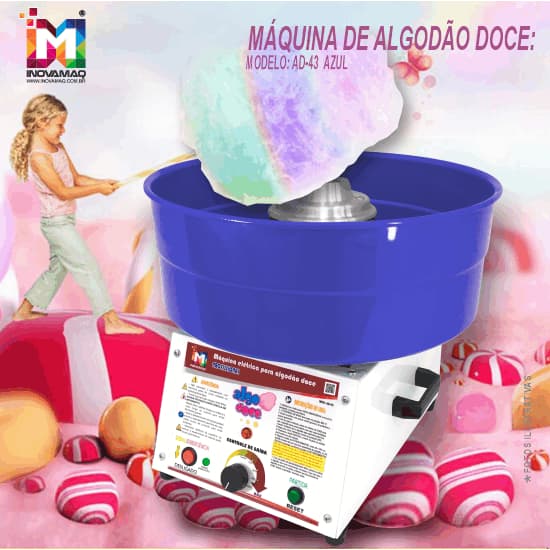Máquina P/ Algodão Doce Profissional Bivolt - Inovamaq