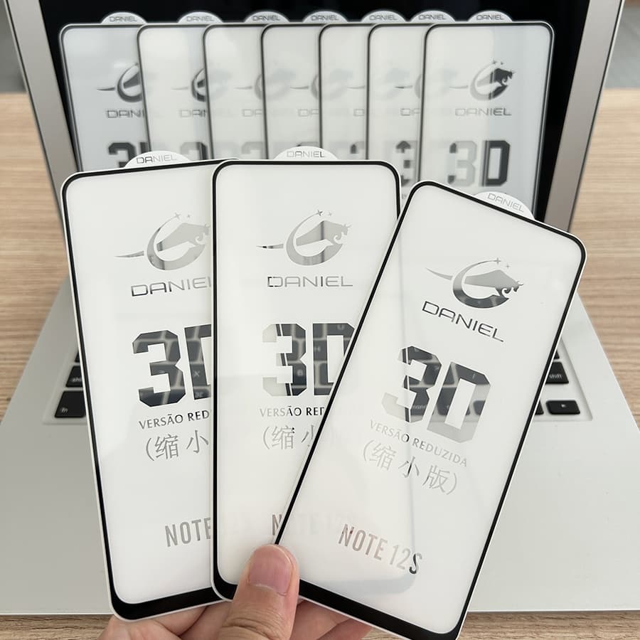 Película de vidro 3D transparente para smartphones, KIT 3, POCO M3, M3 Pro, M4 Pro, M5, F5, F5 Pro