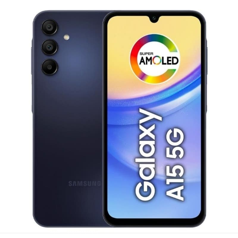 Smartphone Samsung Galaxy A15 5G 256GB 8GB RAM azul escuro com tela AMOLED Super
