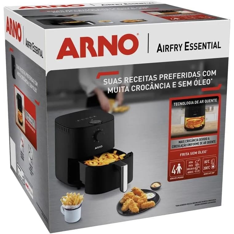 Fritadeira sem Óleo Arno Airfry Essential 3,5L 220V