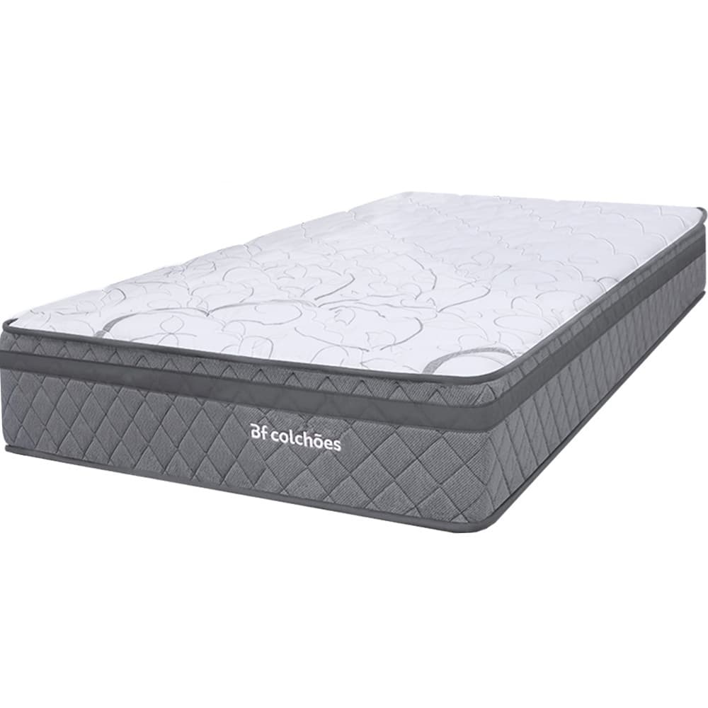 Colchão Solteiro Espuma D45 Extra Firme Ortopédico Antialérgico Certificado 88x188x24cm BF Colchões