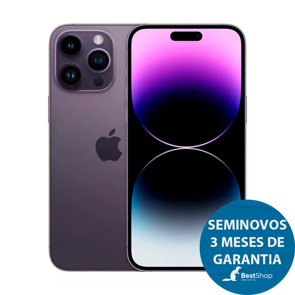 Semino iPhone 14 Pro Max Saúde Acima de 80% com 3 MESES DE GARANTIA DA LOJA