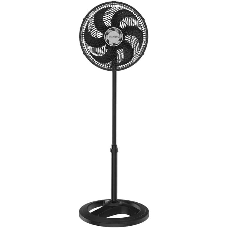 Ventilador Oscilante de Coluna 30cm Ventisol Turbo 110V 220V Premium Preto