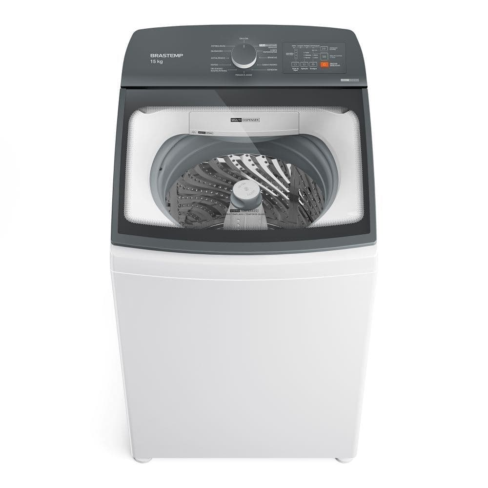 Máquina de Lavar Roupas 15 Kg Brastemp BWF15 | 12 Programas, Ciclo Tira Manchas Advanced, Branco