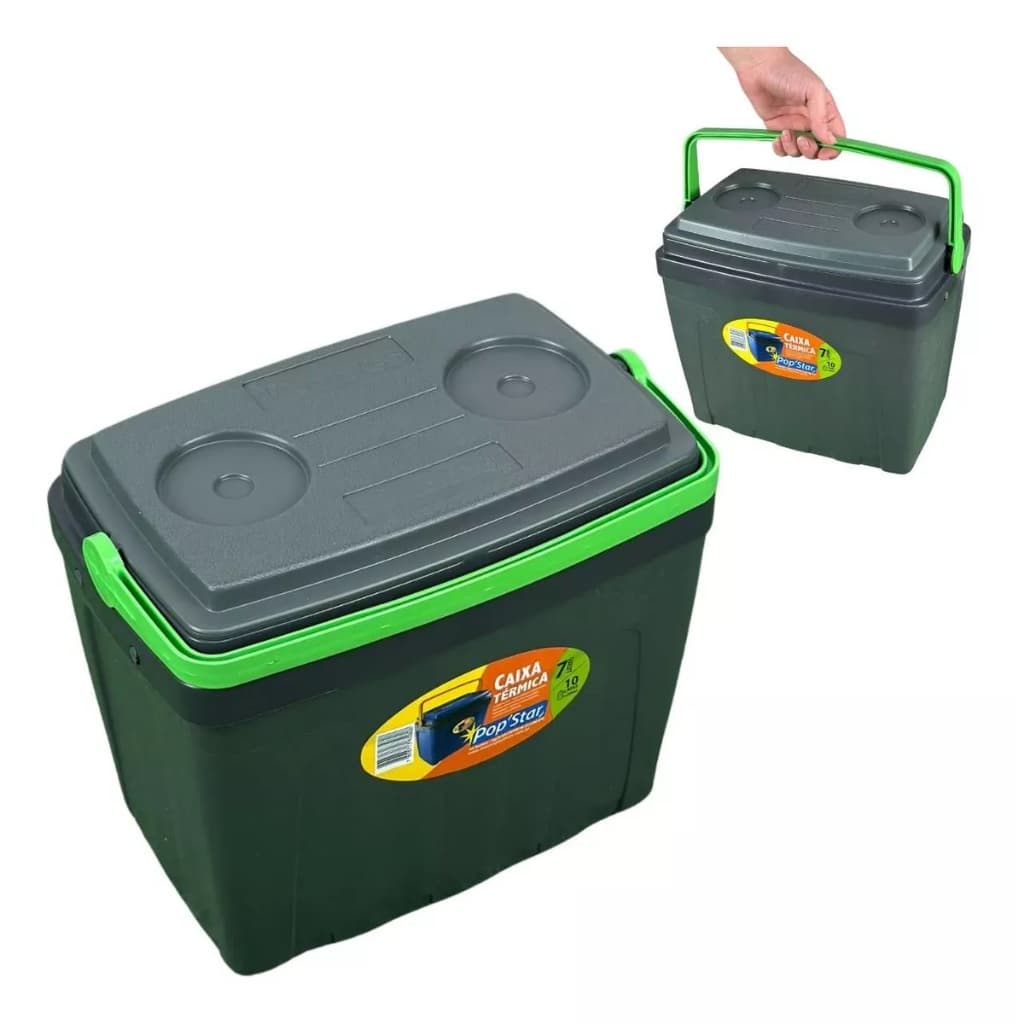 Caixa Termica Cooler 7 Litros 10 Latas Pequena com Alça Pop Star