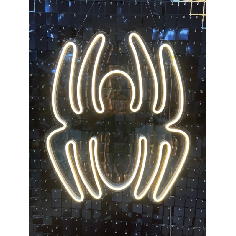 Neon led de acrílico 3mm homem aranha 50cm altura pela proporção quente ou frio led neon não queimar e não quebra