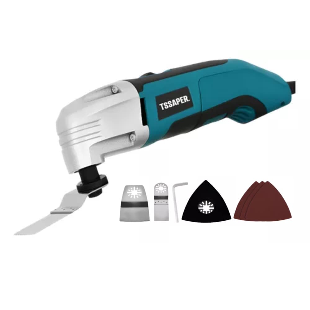 Multiferramenta Oscilante 300W Tssaper TSMUF300 Cortadora Lixadeira Multifunções com Acessórios