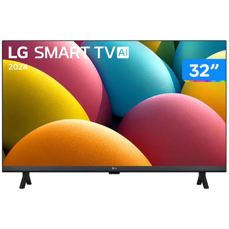 Smart TV 32" LG HD LCD 32LR600BPSA com Alexa 2 HDMI 1.4 USB BIVOLT