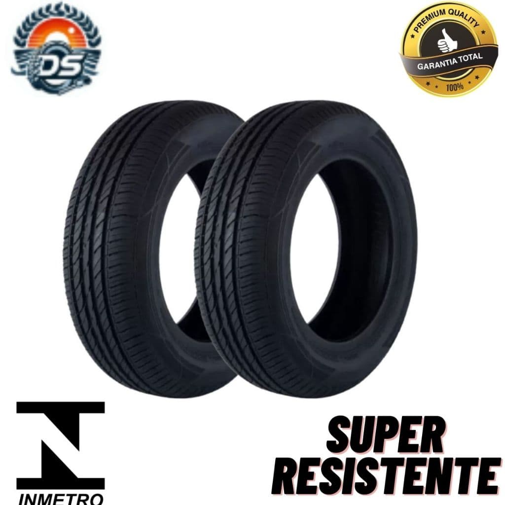 Kit Pneu Aro 15 - 195/60 R15 Remold Linha Premium Com Garantia Inmetro Pneu