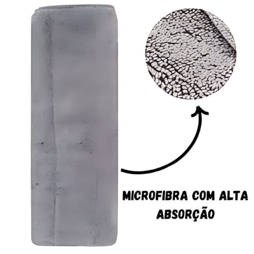 Refil Mop Rodo Mop Limpeza Chenille Vassoura E Pano Em Microfibra Moop