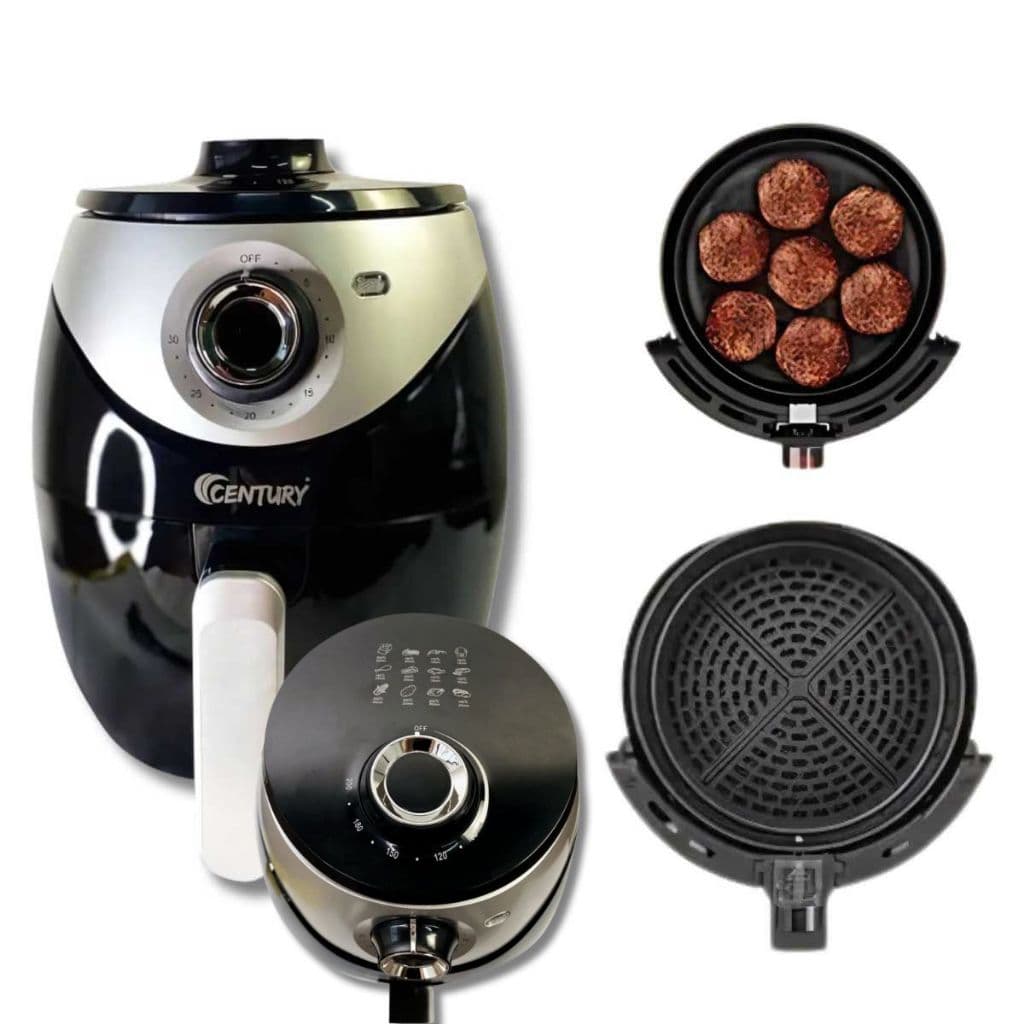 Fritadeira Elétrica Century 1500W Air Fryer Preto 127V 3,8 Litros