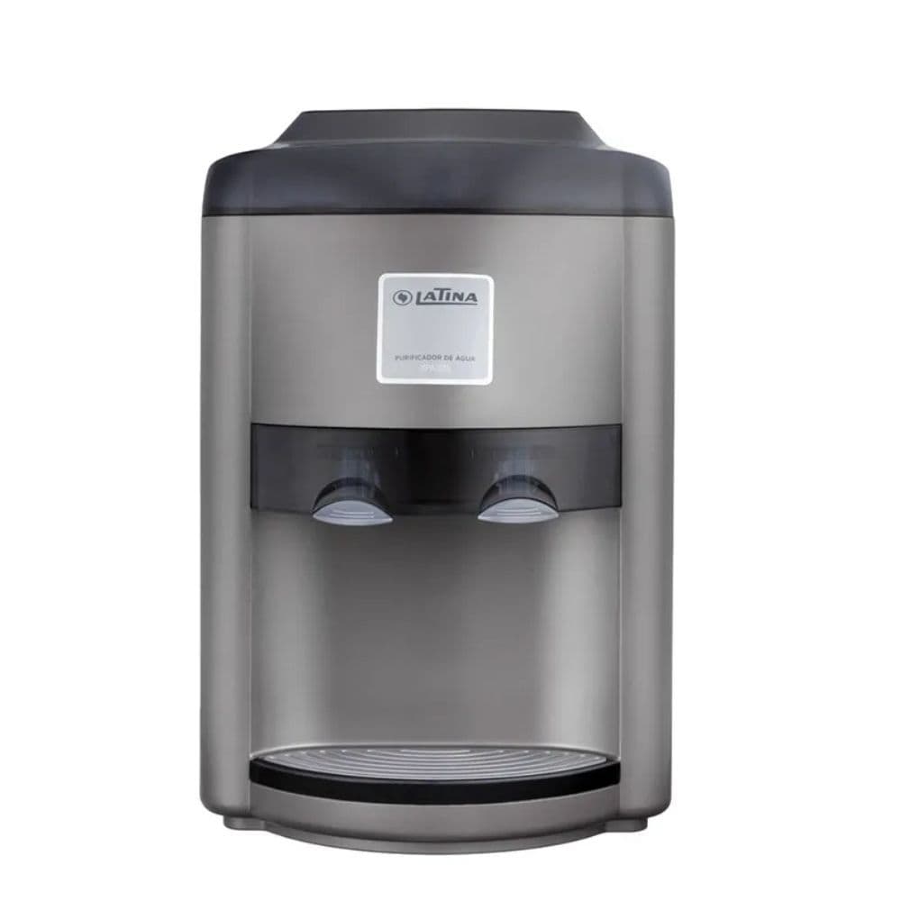 Purificador de Água Latina Xpa375 Titanium com Compressor - Aço Inoxidável e Preto