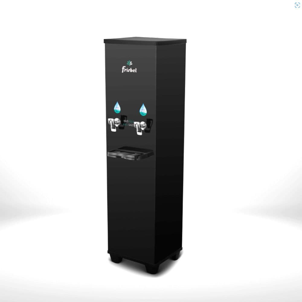 Bebedouro Industrial de Coluna 1 Gelada 1 Natural 25 Litros 110v Office Black Frisbel