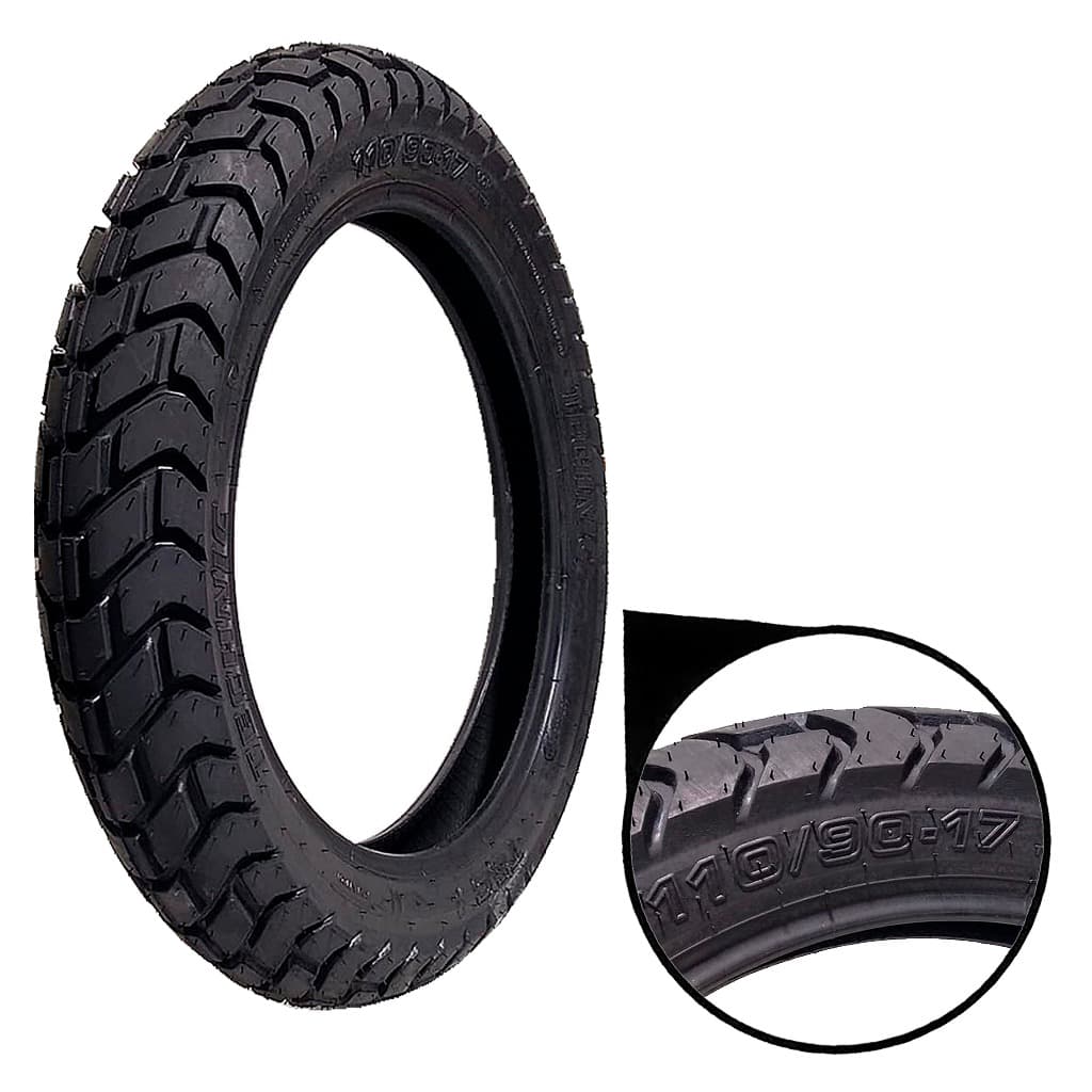 Pneu Traseira Para Moto Technic T&c C/c 110/90 R17 P 60