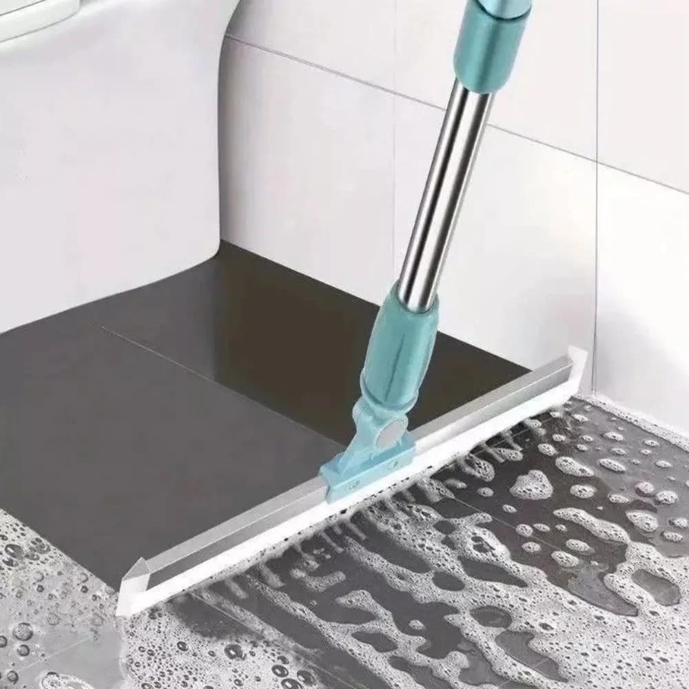 Rodo de Silicone 50cm Rodo Max Para Limpeza de Piso Vidros Secos e Molhados Uso Duplo Vassoura