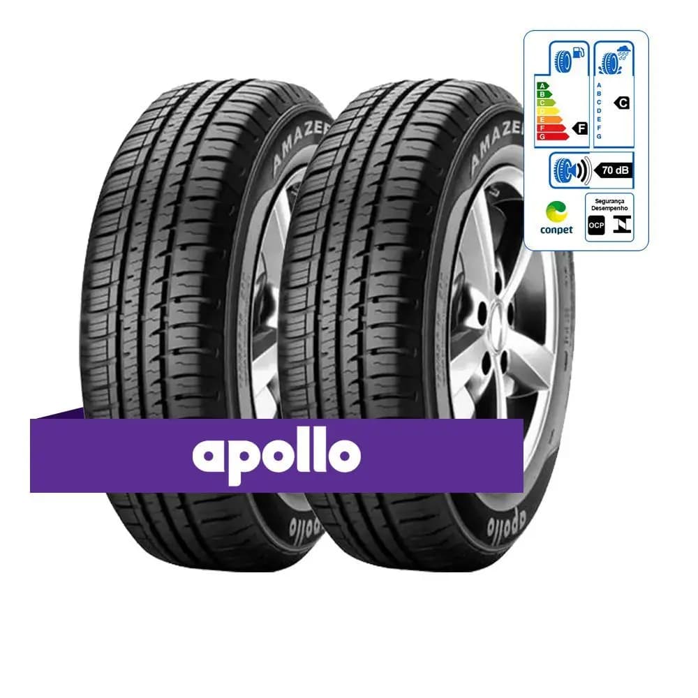 Par Pneus 185/65 R14 86T Apollo Amazer 3G Importado – Astra, Gol, Civic