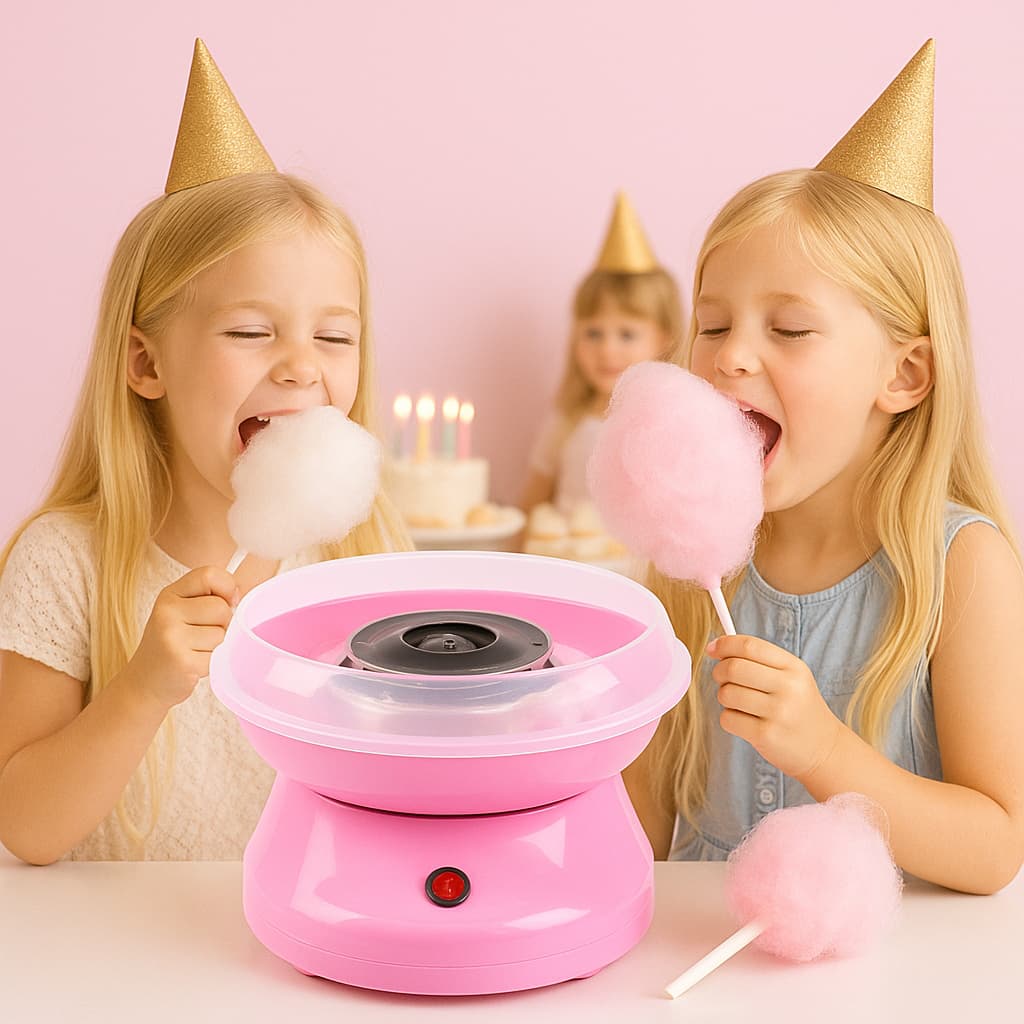 Maquina Algodão Doce Portátil Festa Mini Qualidade Garantida Cor Sortida 110v
