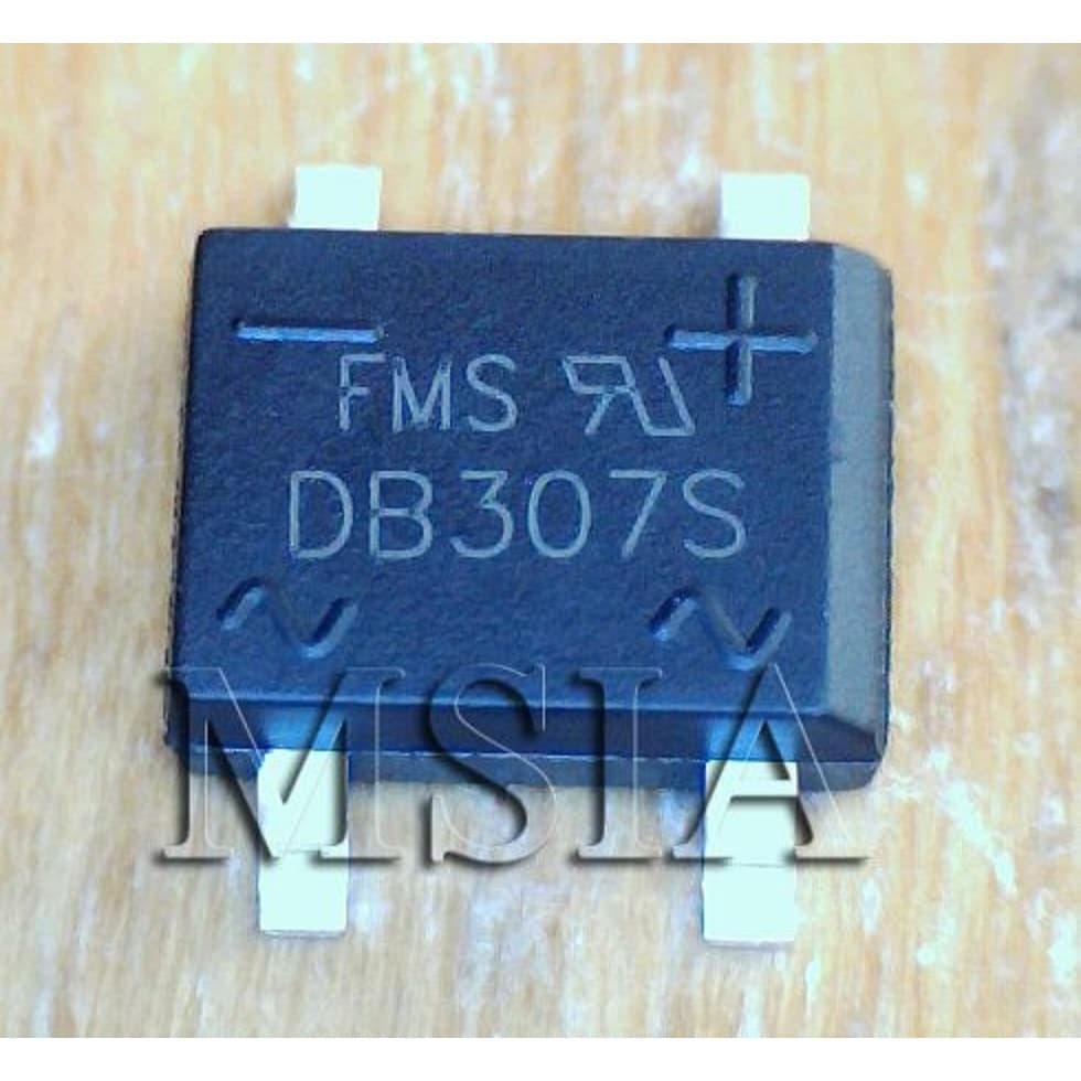 10 Peças Ponte Retificadora Smd DB307S 700V 3A - Tenho outros componentes eletrônicos para venda. MSIA COMPONENTES