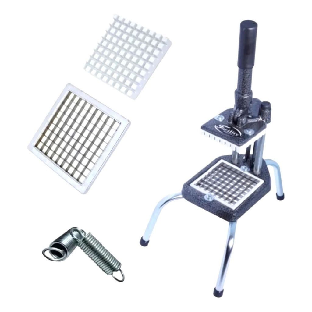 Picador de Legumes Inox Cortador tripé Palito Cenoura Batata Tomate Industrial Cozinha Restaurante Gourmet na Promoção