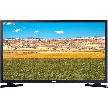 SMART TV SAMSUNG LS32BETBLGGXZD com tela de 32 polegadas exibindo paisagem de campo
