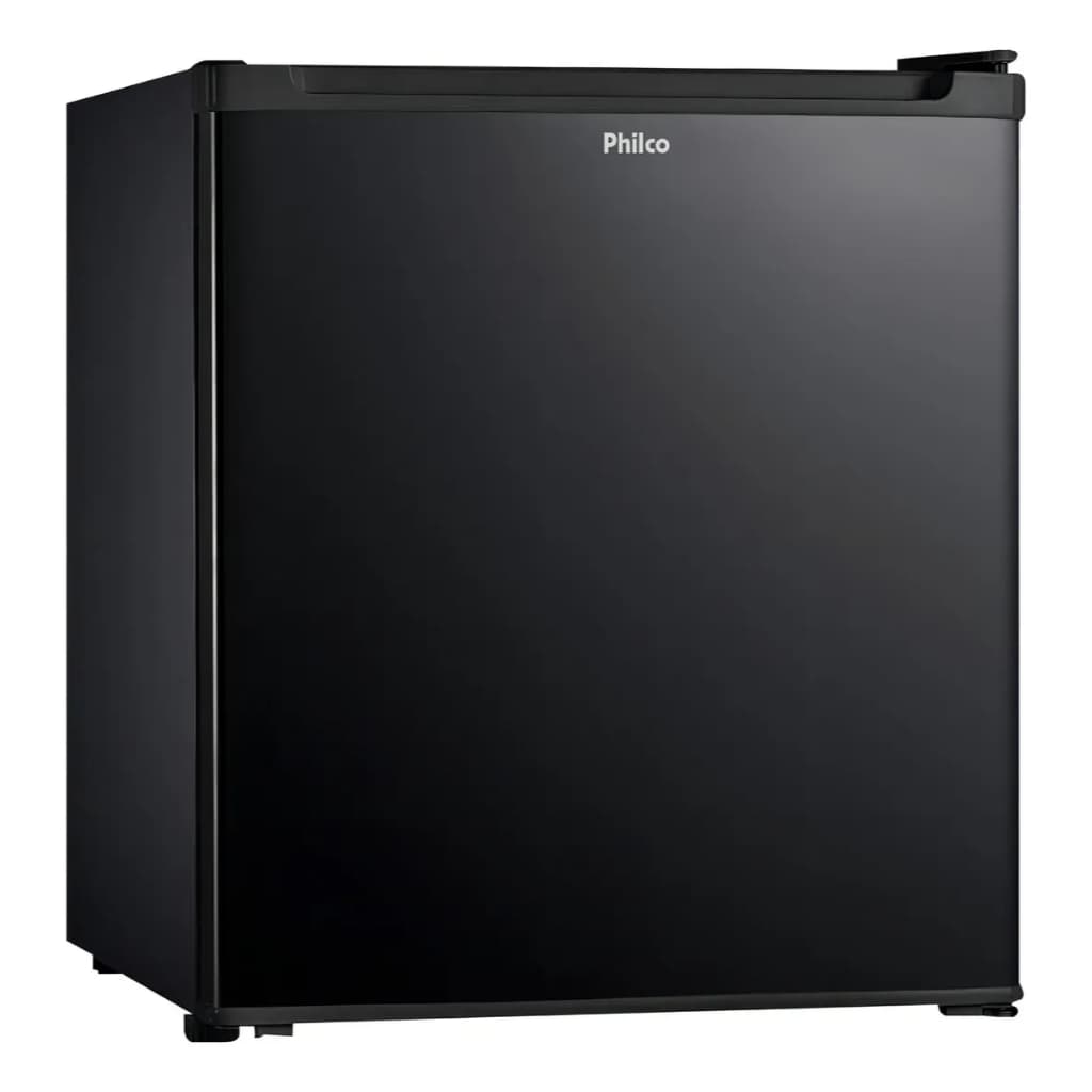 Frigobar Philco PFG50P preto, 6 níveis de ajuste, 45 litros, 127V