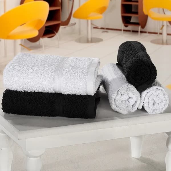 KIT 8 TOALHAS ROSTO TEKA 65X40 BRANCA  //// KIT 5 TOALHAS ROSTO TEKA 65X40 BRANCA