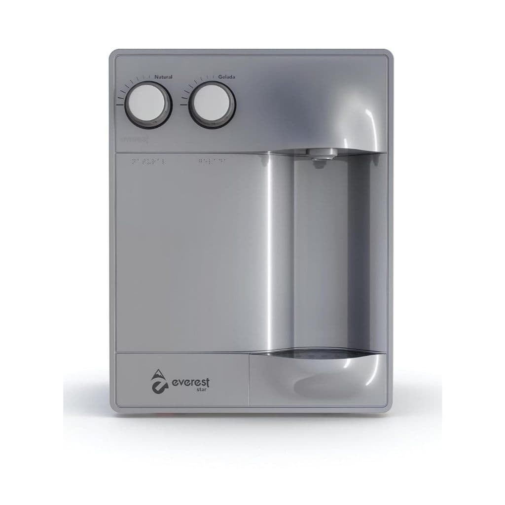 Filtro Purificador de Água Gelada Refrigerado por Compressor  Soft Star Everest Prata