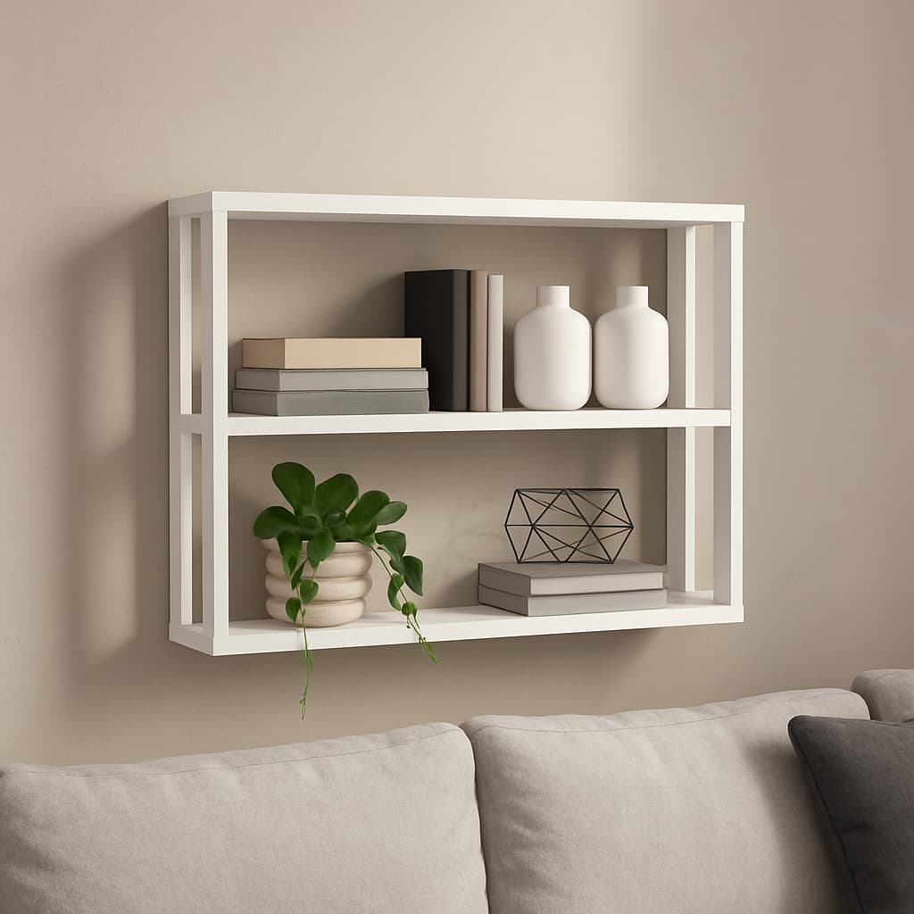 ARMARIO PRATELEIRA NICHO 50X60CM BRANCO ESTANTE CUBO MULTIFUNCIONAL PARA LIVROS, DECORAÇÃO E ORGANIZAÇÃO