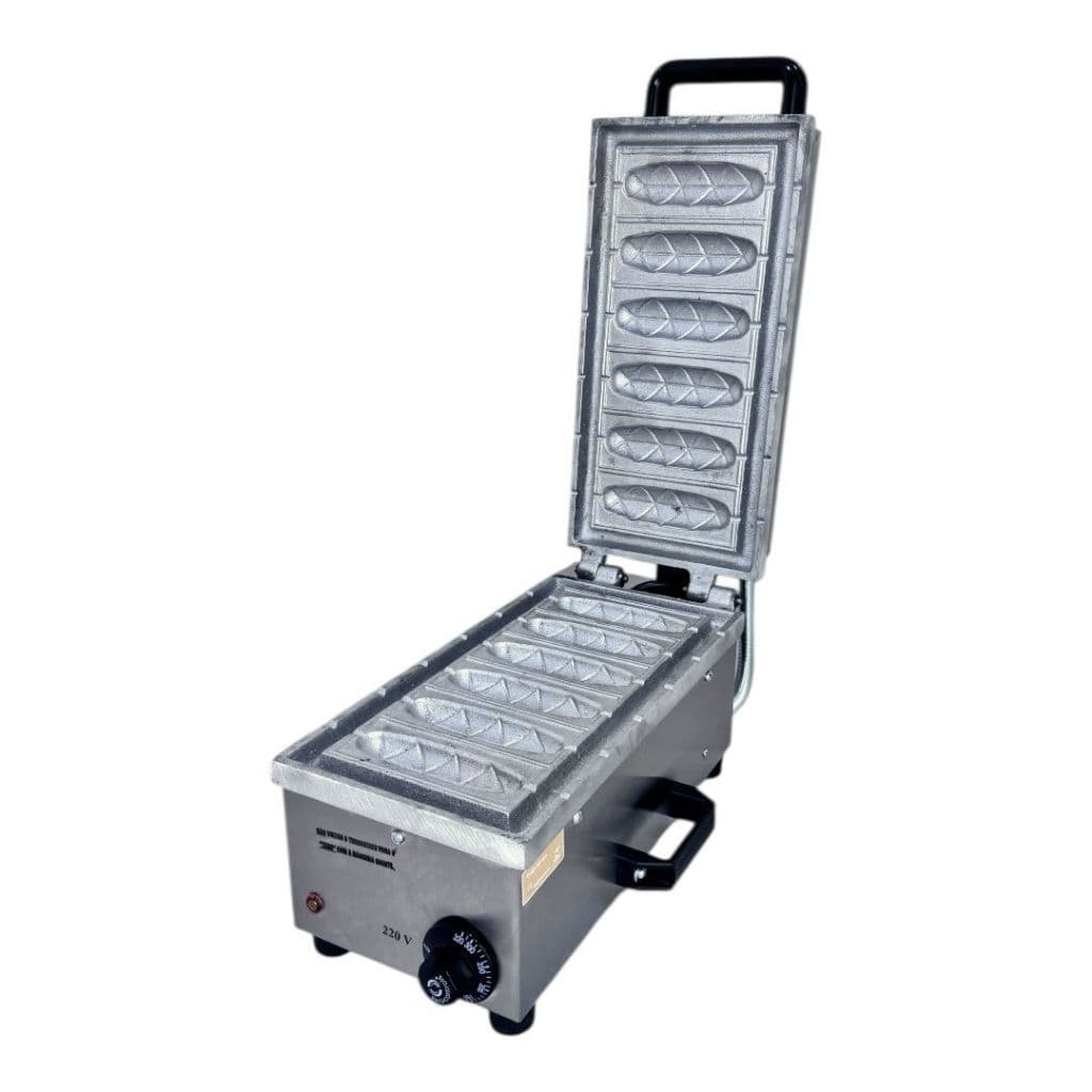 Maquina de crepe eletrica profissional 6 cavidades Ademaq