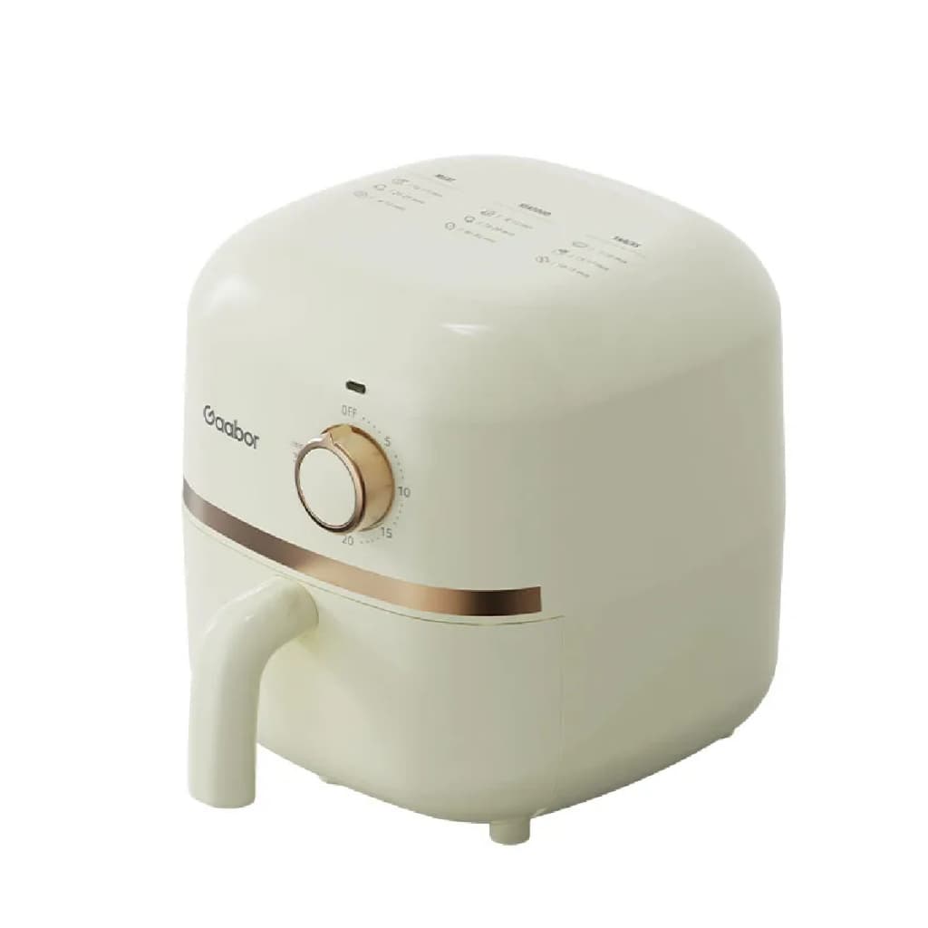 Fritadeira Air Fryer Gaabor AF20M POCKET 1,4L branca com controle dourado
