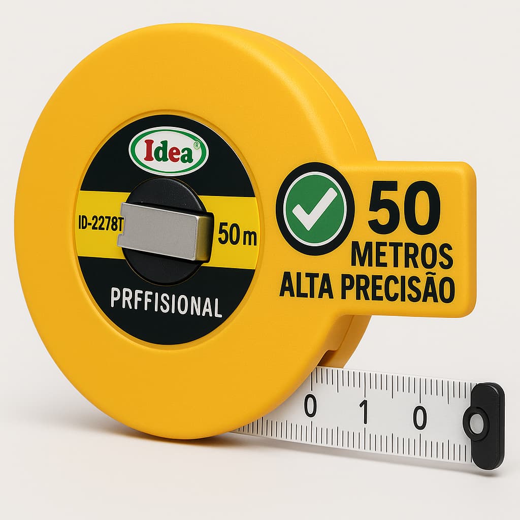 Trena profissional Idea 50m fibra de vidro alta precisão