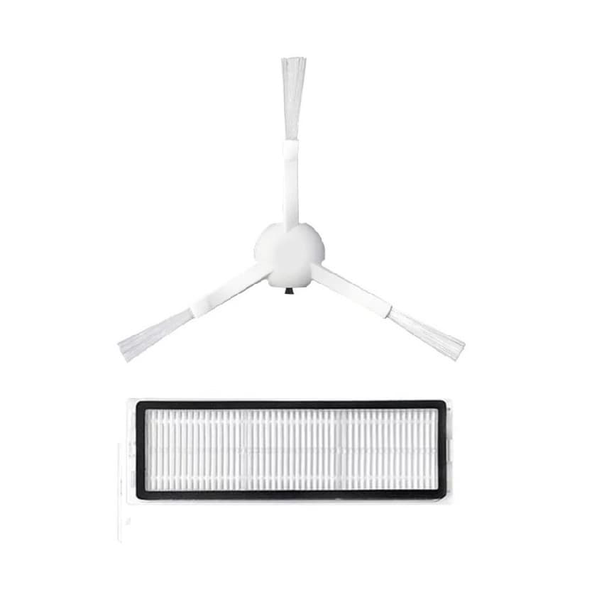 Escova e filtro de aspirador Xiaomi branco com detalhes em preto e cinza